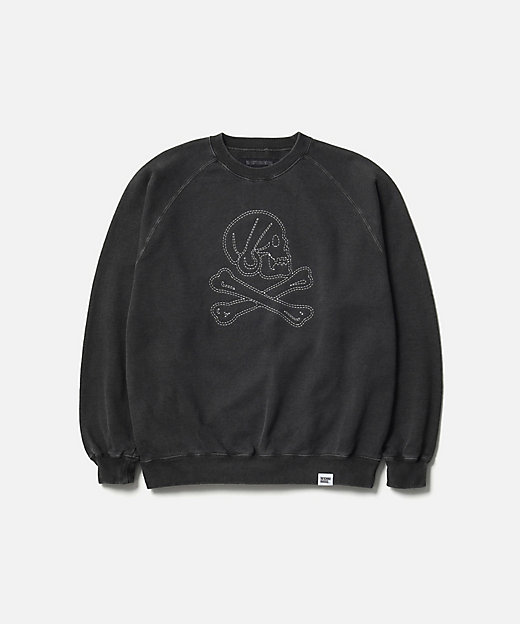 スウェット PIGMENT DYED SWEAT SHIRT LS