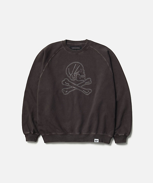 スウェット PIGMENT DYED SWEAT SHIRT LS