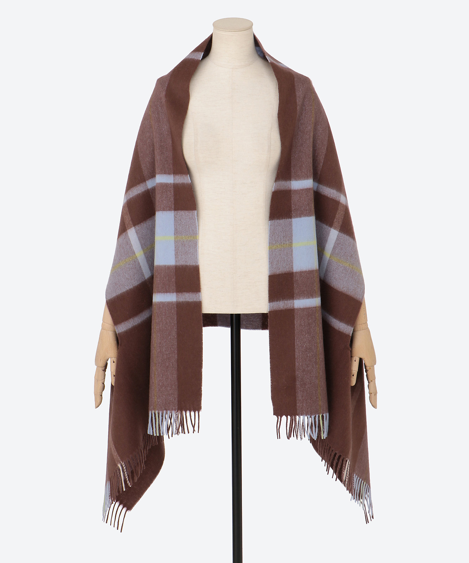 kkクローゼット フリンジ ポンチョ カシミヤ ウール スタイリスト愛用