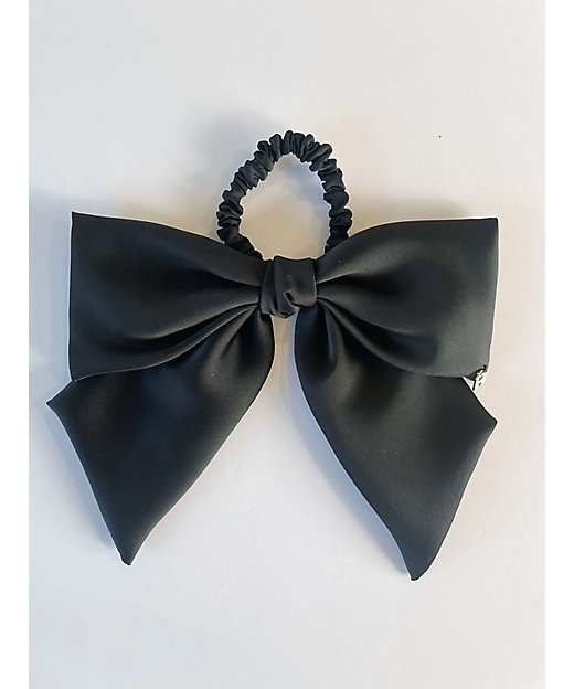 サテンリボンシュシュ HGー020ーBLK | THE HANY Bijoux/ザ