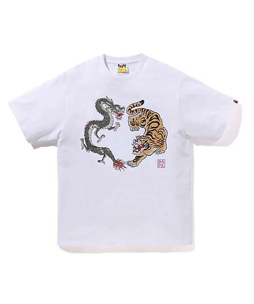 Tシャツ JAPAN CULTURE TIGER AND DRAGON
