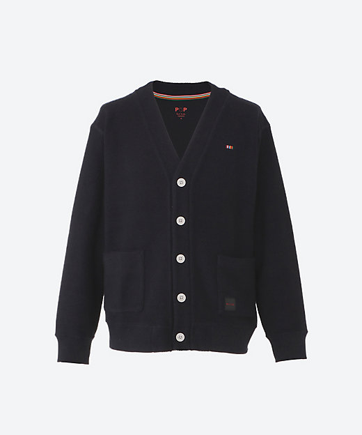 PS Paul Smith コットンカーディガン L ブラック マルチストライプ PS