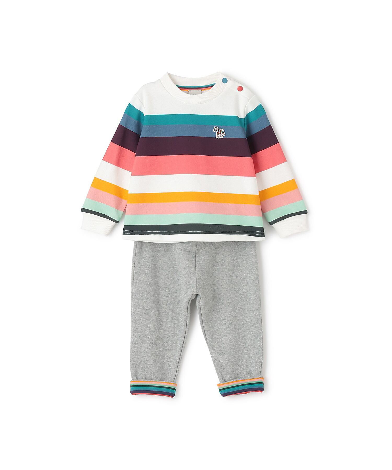 ストライプ裏毛トレーナー＆パンツセット 4053516 | Paul Smith