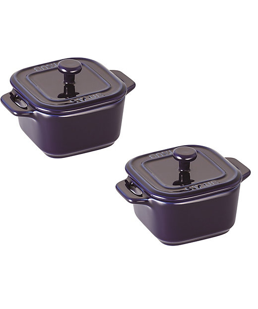 ZWILLINGおまとめ】セラミックExミニスクエアココット 各色