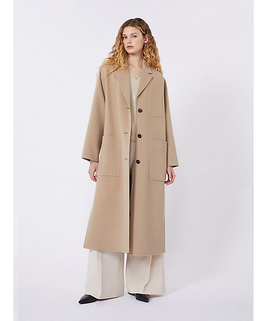 ガロシェ ウール ブレンド シングルブレスト コート