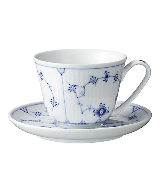 ブルーフルーテッド プレイン カップ＆ソーサー | ROYAL COPENHAGEN