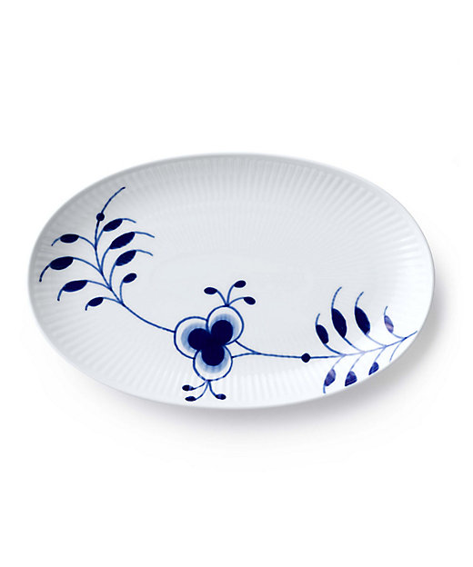 ブルーフルーテッド メガ オーバルディッシュ23．5cm | ROYAL