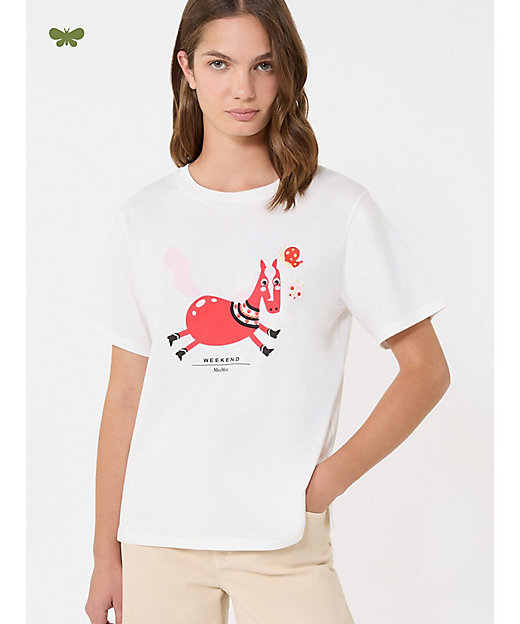 ウエスト ピュア コットン ジャージー Tシャツ 5971046106