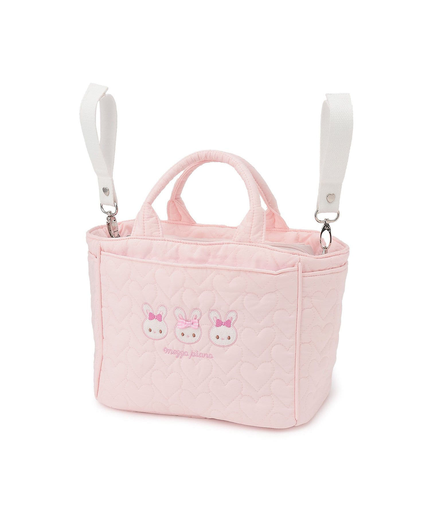 メゾピアノママ ウサギアップリケ2wayトートバッグ 6061444