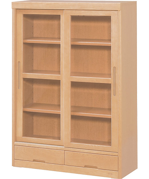 受注商品】No．86 書棚 引き戸タイプ 幅85cm 高さ120cm