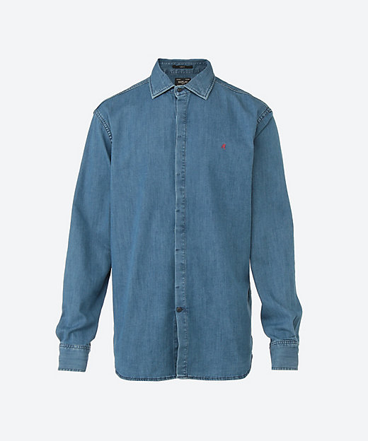 RED LOGO 6OZ インディゴデニムシャツ M4131 ．000