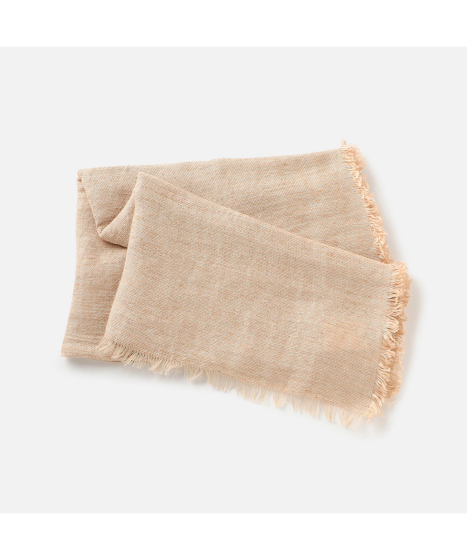 アソースメレ メランジ ツイード スクエア コットン ストール