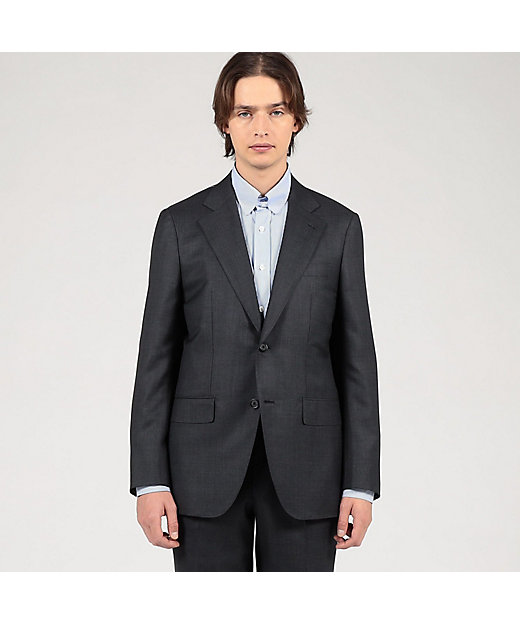 TRAVELLER ウールシルク シングルブレステッド2Bスーツ E