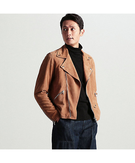 別注】DENIM×TOMORROWLAND ゴートスエード ダブル