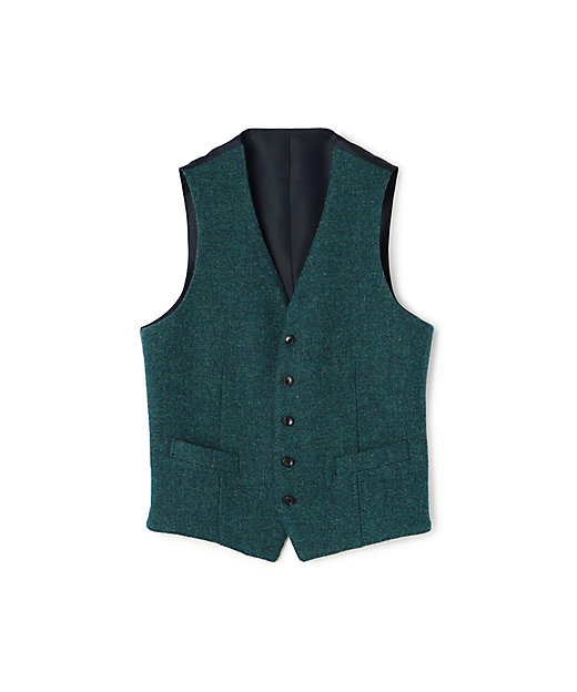 ウールツイード 5Bベスト Harris Tweed | TOMORROWLAND
