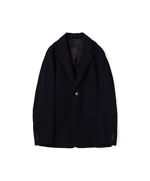 ウールレーヨンツイル シングルブレステッド2Bジャケット