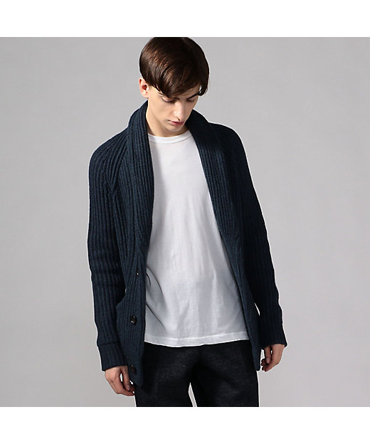 ウールカシミヤ ショールカラーカーディガン ZEGNA