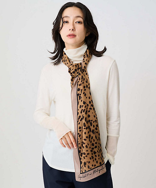 レオパードウールストール | GEORGES RECH (Women/小さいサイズ