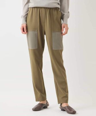 配色ステッチジャージーデザインパンツ ／洗える | HIROKO BIS (Women