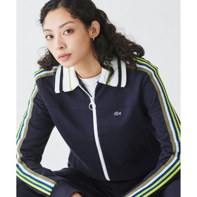 ショルダーニットテーピング ショートトラックジャケット | LACOSTE