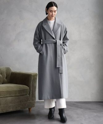 Super100ウールロングチェスターコート | MICHEL KLEIN (Women