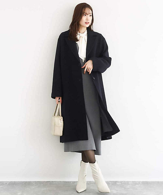 超軽量］エアリアルウール チェスターコート | MK MICHEL KLEIN (Women