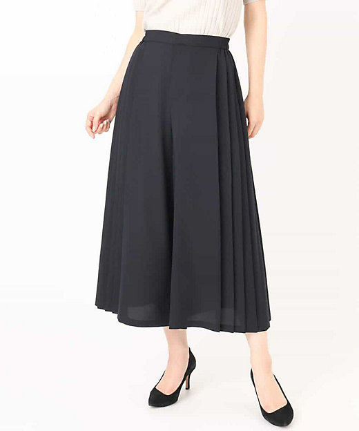 サイドプリーツガウチョパンツ／洗える | MK MICHEL KLEIN (Women