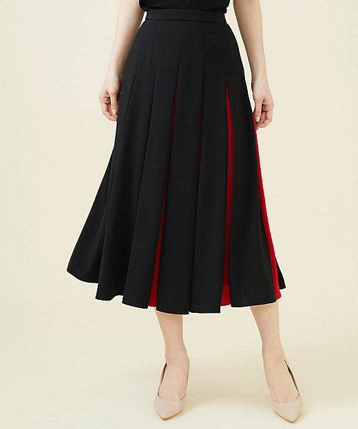 バイカラープリーツフレアスカート | Sybilla (Women)/シビラ | 三越
