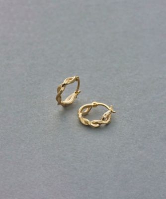 K10YG ツイスト フープ ピアス | ete bijoux (Women)/エテ