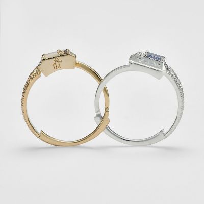 双子座＞シルバー／K10マルチストーンリング | agete/アガット