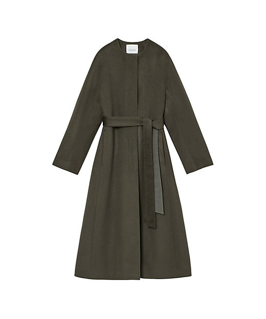 カシミヤベルト付きクルーコート | ANAYI/アナイ | 三越伊勢丹