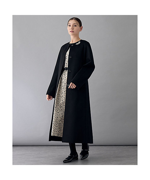 カシミヤベルト付きクルーコート | ANAYI/アナイ | 三越伊勢丹