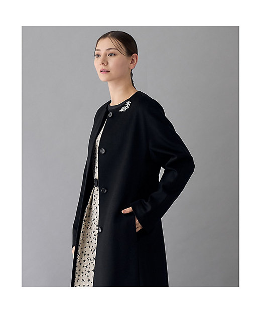 カシミヤベルト付きクルーコート | ANAYI/アナイ | 三越伊勢丹