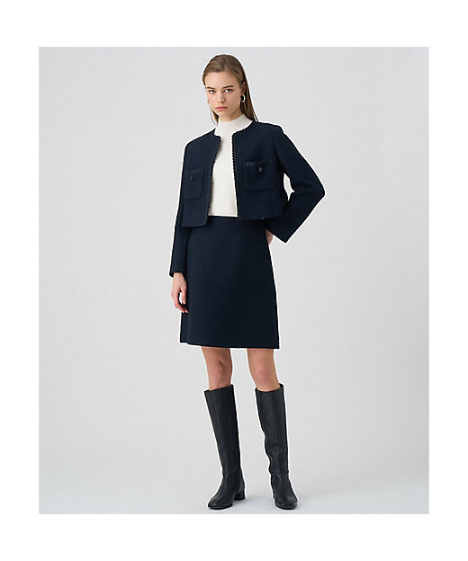 ラメスラブツイードミニ スカート | ANAYI/アナイ | 三越伊勢丹