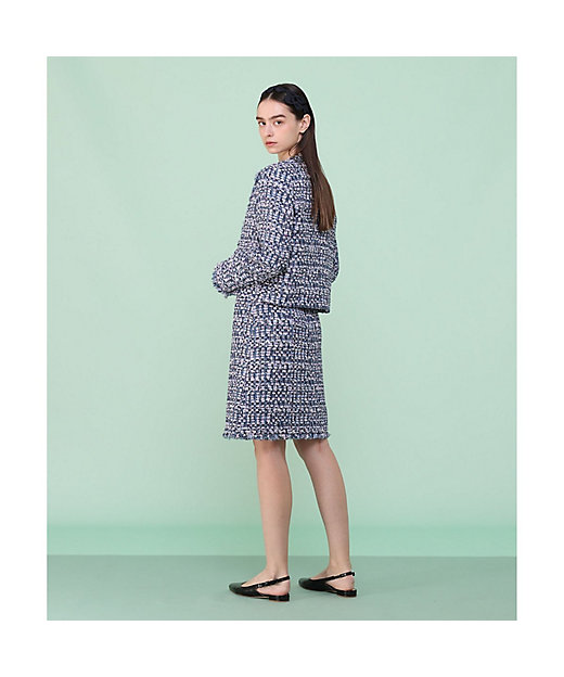 ブルーミックスツイードタイト スカート | ANAYI/アナイ | 三越伊勢丹