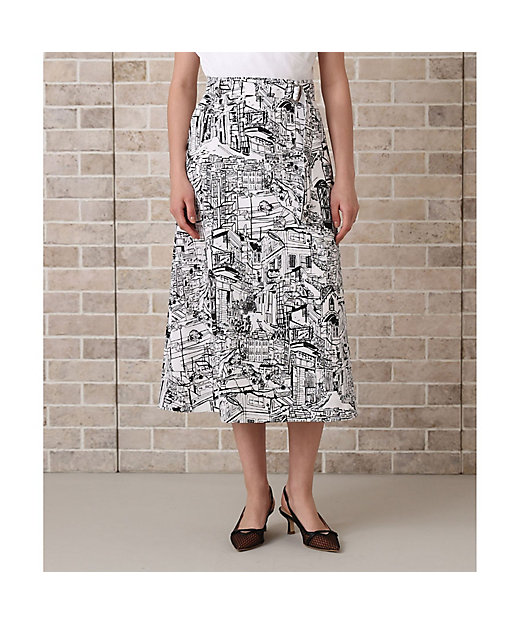 シティスケーププリントAライン スカート | ANAYI/アナイ | 三越