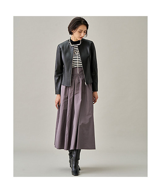 新品☆ ANAYI ラムレザークルー ジャケット/セオリー、23区、セルフォード