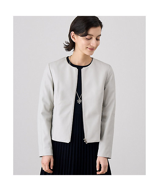 新品☆ ANAYI ラムレザークルー ジャケット/セオリー、23区、セルフォード