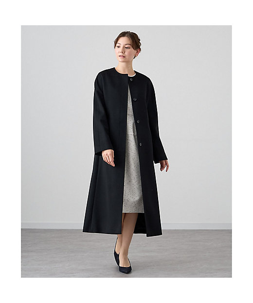 カシミヤノーカラーベルトコート | ANAYI/アナイ | 三越伊勢丹