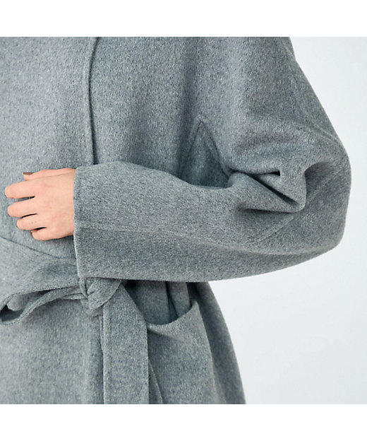 プレミアムウールリバー ノーカラーコート | maison TOMORROWLAND