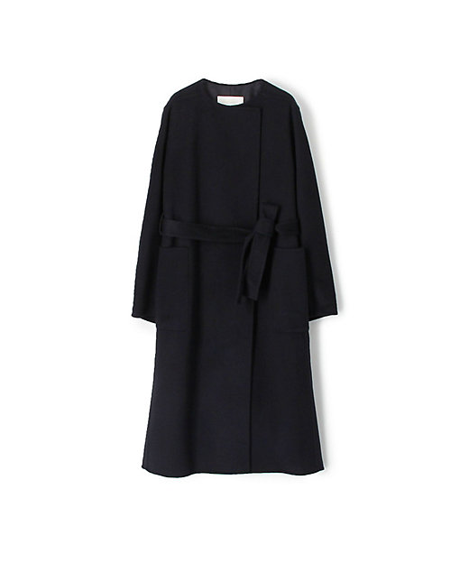 プレミアムウールリバー ノーカラーコート | maison TOMORROWLAND