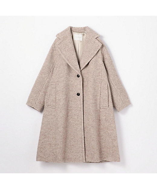 ポリエステルウール ビッグチェスターコート | maison TOMORROWLAND