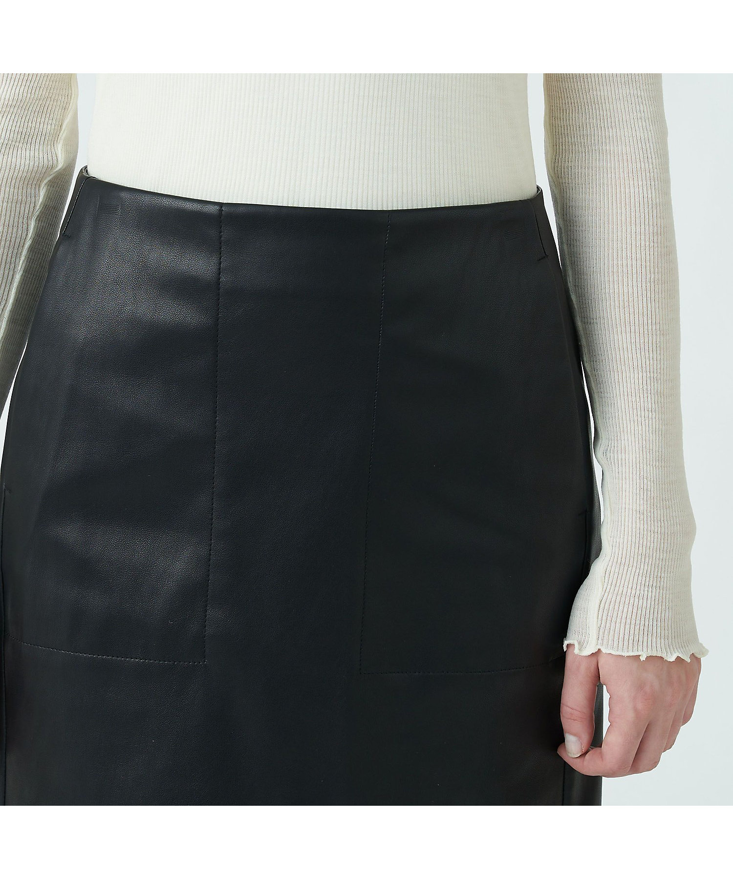 レザーライクミニスカート | maison TOMORROWLAND/メゾン