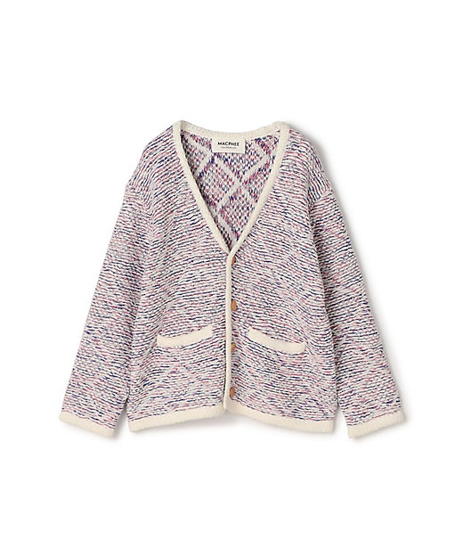 スレッドジャカード Vネックカーディガン | maison TOMORROWLAND