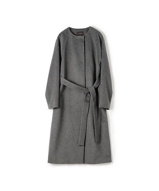 ピュアカシミヤ ノーカラーコート | maison TOMORROWLAND/メゾン