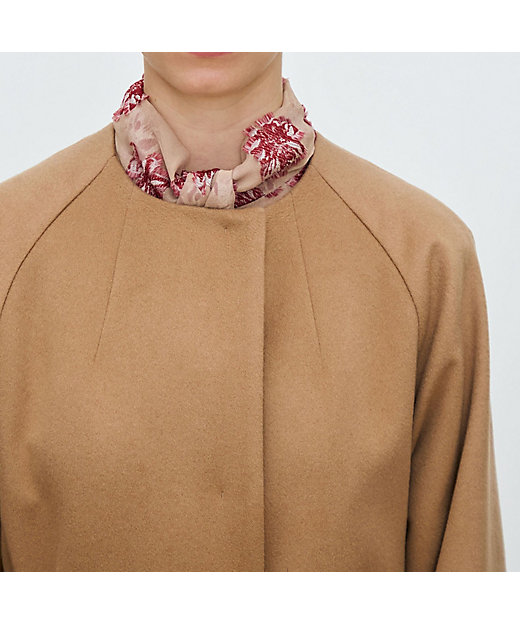 ピュアカシミヤ ノーカラーコート | maison TOMORROWLAND/メゾン