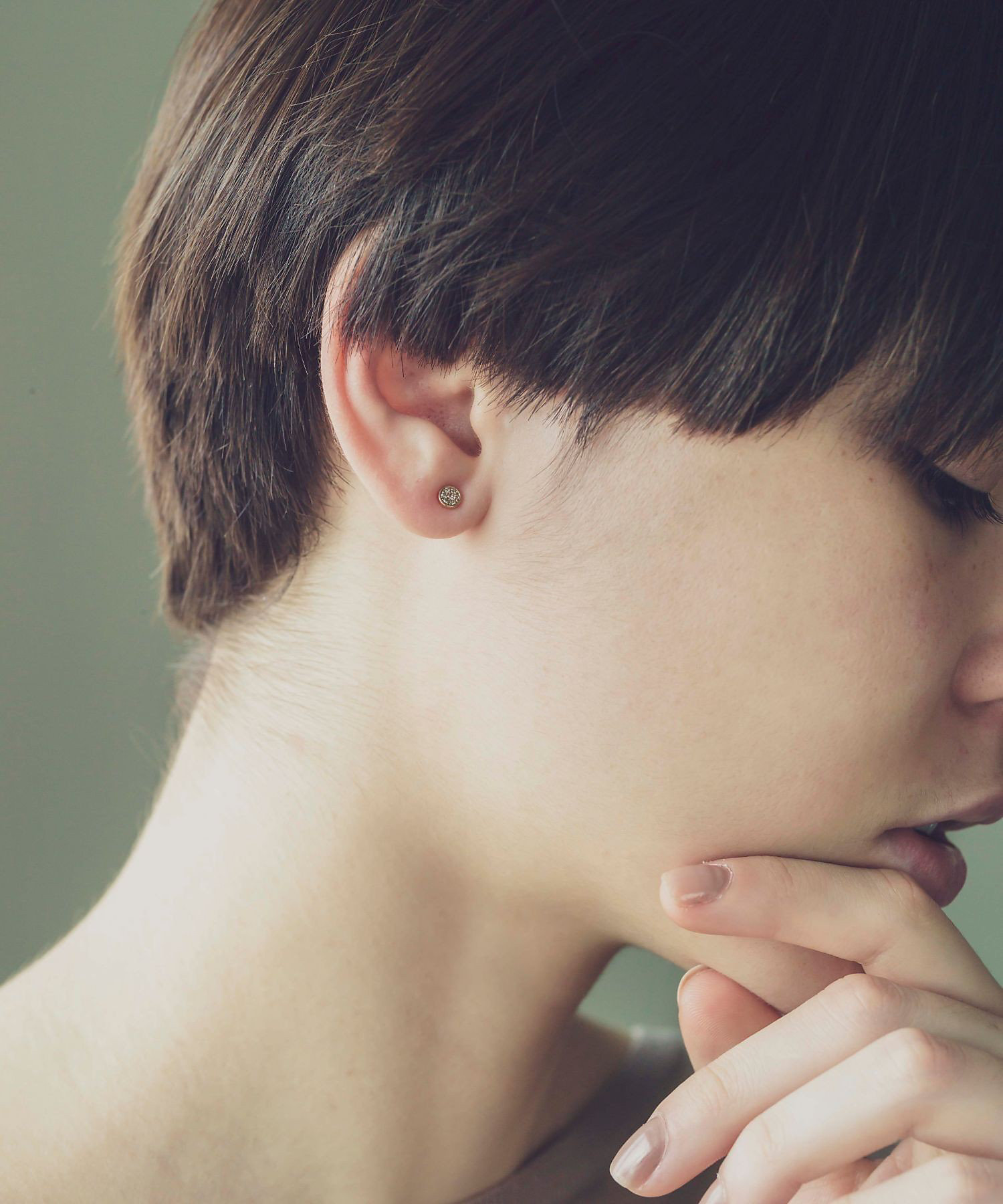 K10YG ブリリアント ダイヤモンド ピアス | ete bijoux (Women