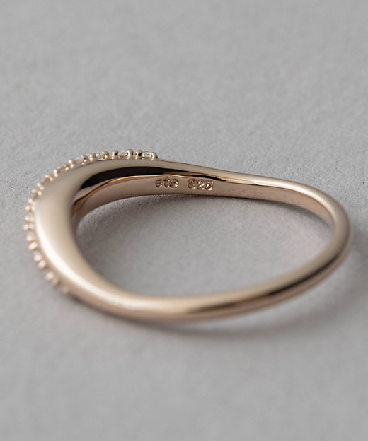 ONLINE Limited］ ビジュー クレセントムーン リング