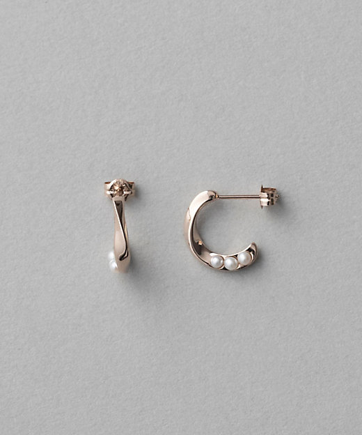パール ツイスト フープピアス | ete bijoux (Women)/エテ ビジュー