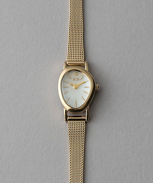 ダイヤモンド ジェムフェイス メッシュベルト ウォッチ | ete bijoux
